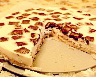 Чизкейк с шоколадным печеньем