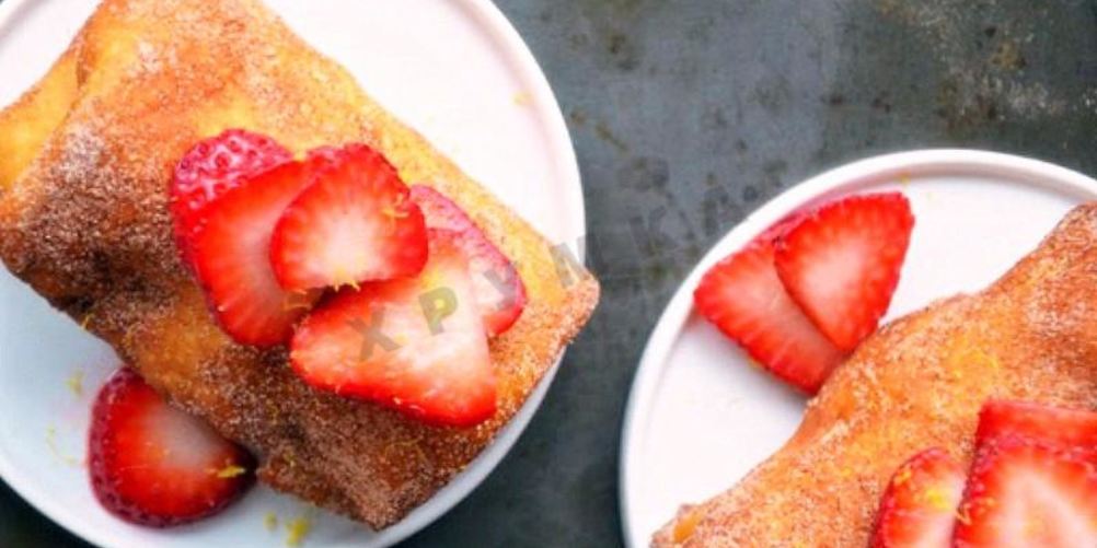 Рецепт клубничного чизкейка в лаваше с творогом