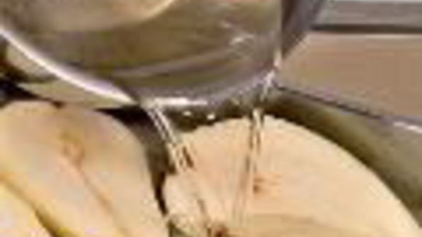 миндальный чизкейк с грушами