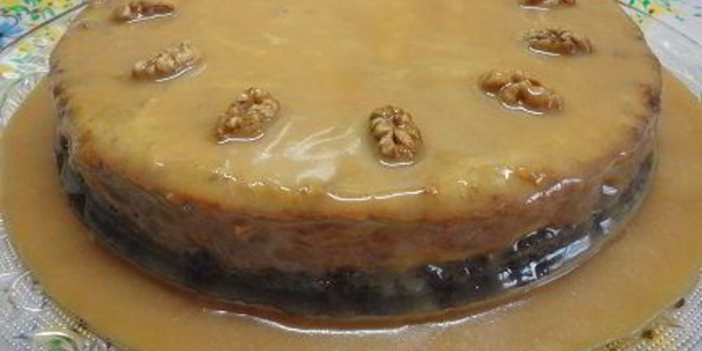 Рецепт орехового чизкейка с карамельным соусом