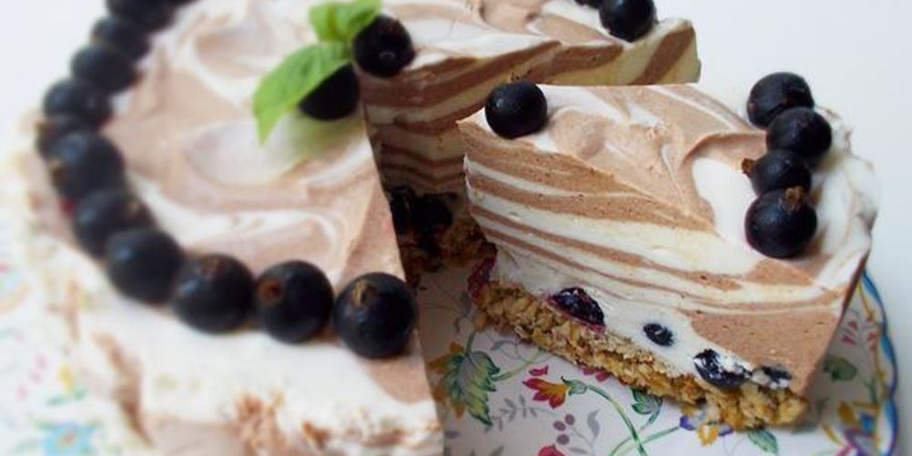 Рецепт тигрового чизкейка на овсяной основе