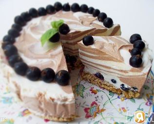 Тигровый чизкейк на овсяной основе