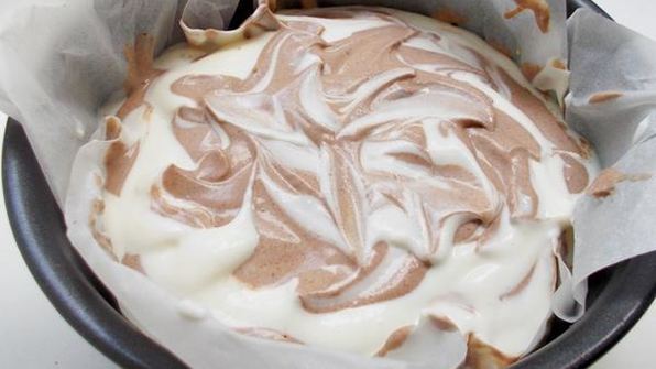 тигровый чизкейк на овсяной основе