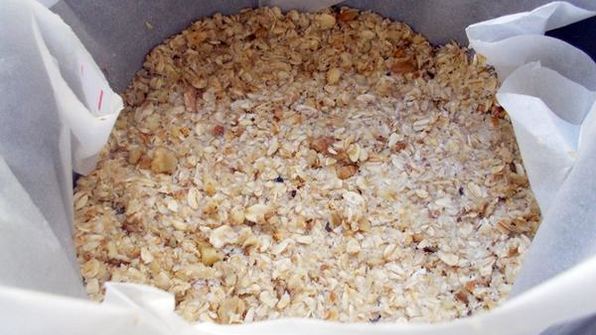 тигровый чизкейк на овсяной основе