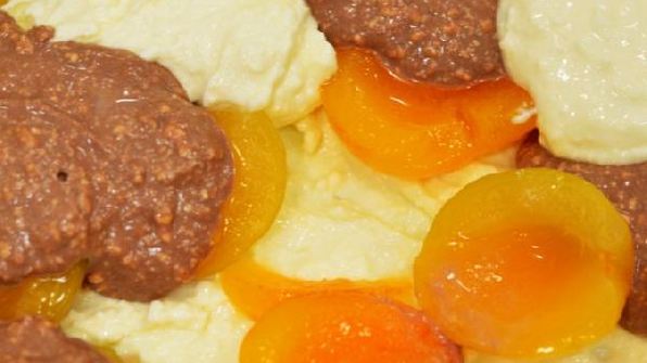 творожный чизкейк с абрикосами