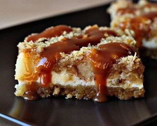 Яблочный чизкейк с хлопьями