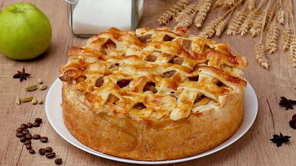 Яблочный чизкейк