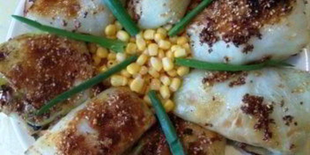 Рецепт капустных конвертиков с кукурузой