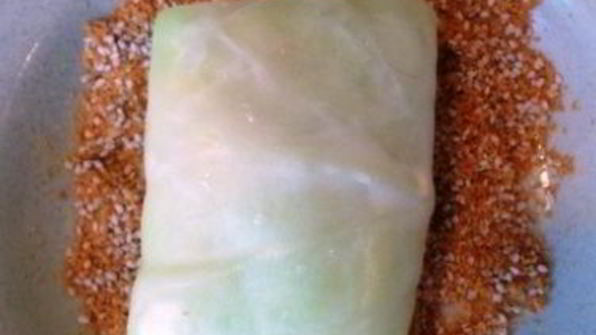 капустные конвертики с кукурузой