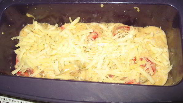 баклажановый кекс с помидорами