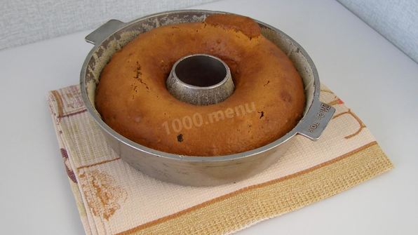 кекс ореховый на сметане и кефире