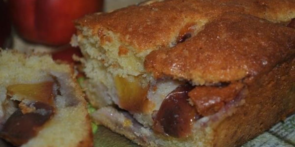 Рецепт кекса с карамелизированными нектаринами