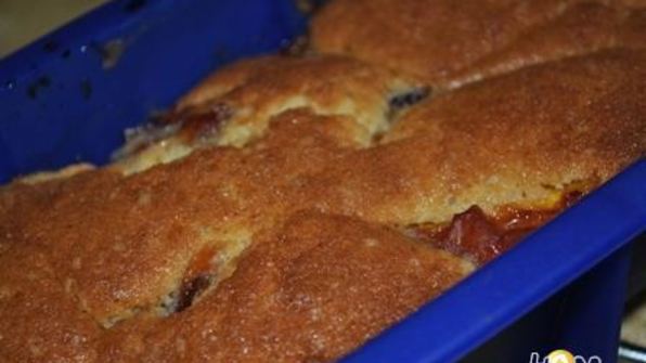 кекс с карамелизированными нектаринами