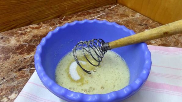 кекс с замороженной вишней на простокваше