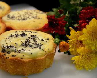 Кексы со сливочным сыром и маком