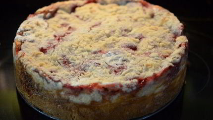 Клубничный кекс с со сливочным сыром