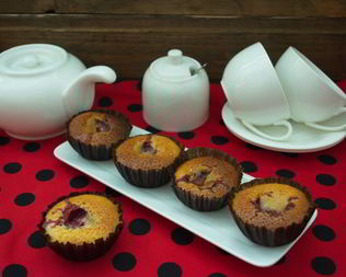 Клубничные кексы