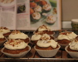 Морковные капкейки