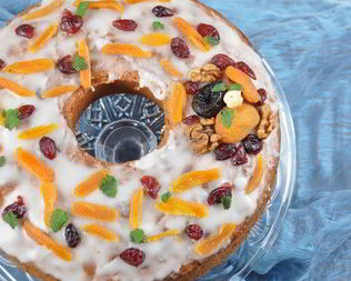 Ореховый кекс с глинтвейном