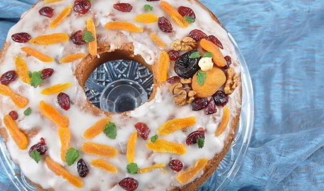 Ореховый кекс с глинтвейном