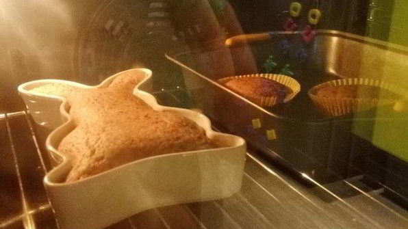 овсяный кекс с бананом