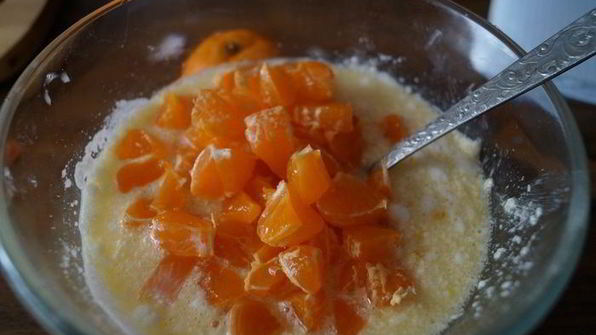 рождественские кексики с мандаринами и карамельным кремом