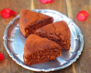 Шоколадный кекс на белках