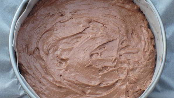 шоколадный кекс на белках