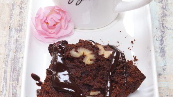 шоколадный кекс с грецкими орехами