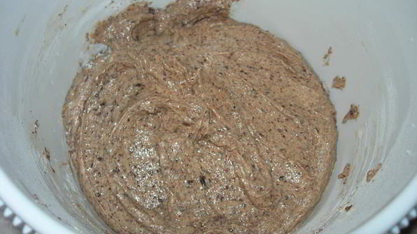 шоколадные кексы с персиками