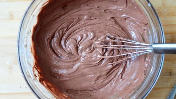 шоколадные кексы с творожной начинкой