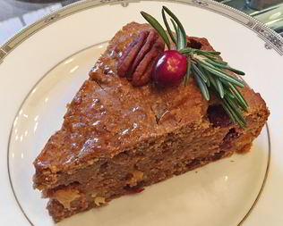 Традиционный рождественский кекс с пеканом