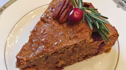 Традиционный рождественский кекс с пеканом