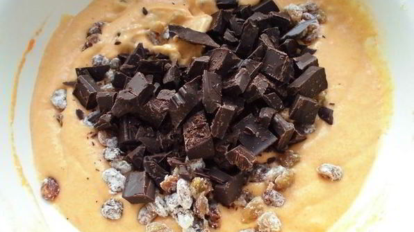 тыквенный кекс с шоколадом