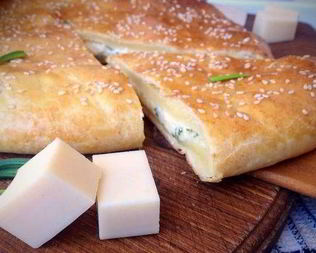 Хачапури из творожного теста с сыром