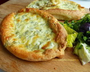 Хачапури на творожном тесте