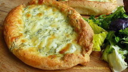 Хачапури на творожном тесте