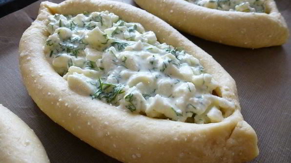 хачапури на творожном тесте