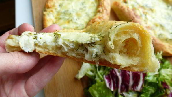 хачапури на творожном тесте