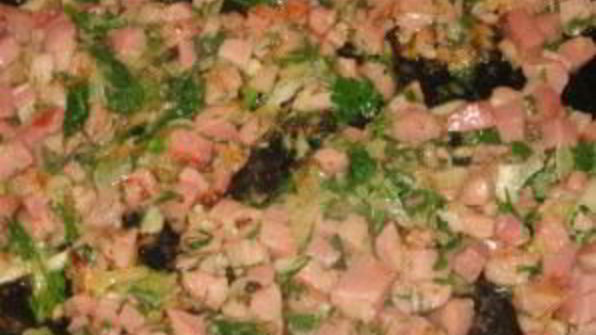 хачапури с ветчиной и сыром