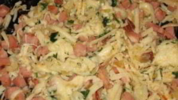 хачапури с ветчиной и сыром