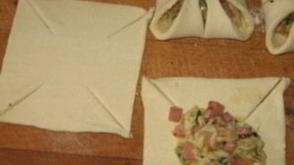 хачапури с ветчиной и сыром