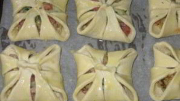 хачапури с ветчиной и сыром