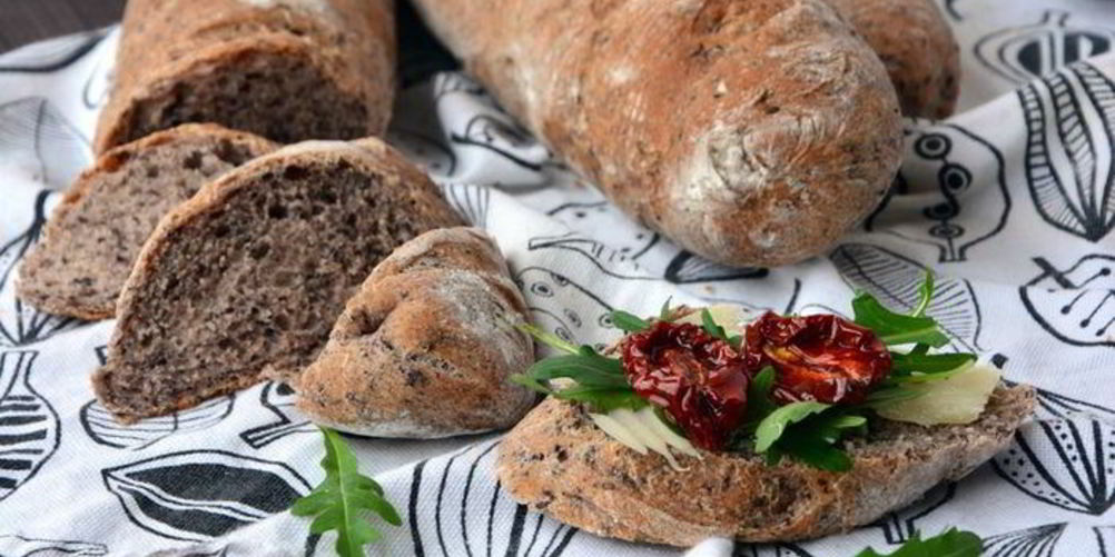 Рецепт багета из черного риса