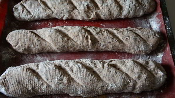 багет из черного риса