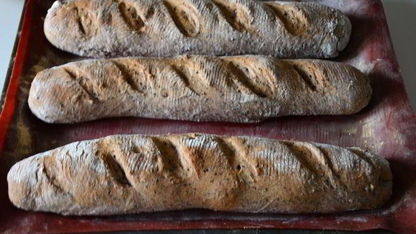 багет из черного риса