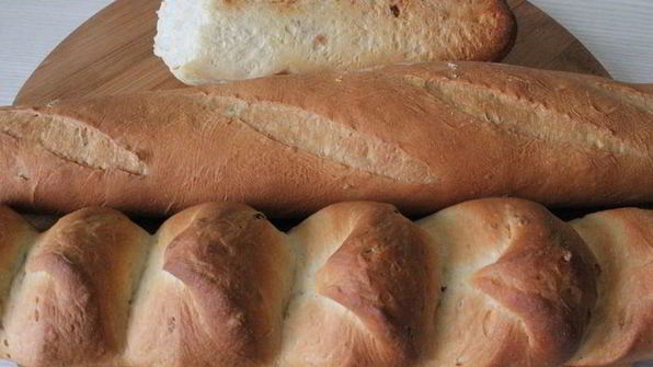 багеты фермерские со шкварками