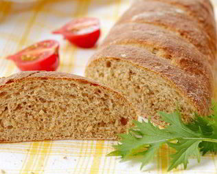 Батон цельнозерновой с отрубями