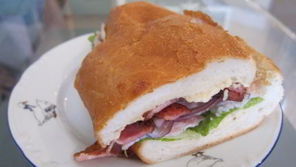 Чиабатта с беконом