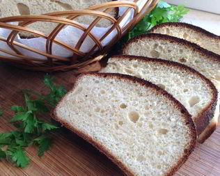 Диетический белый хлеб без муки